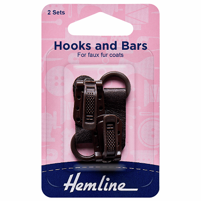 H402M.DB Hook and Bar Fastener: Dark Brown - 2 Pieces.. 
